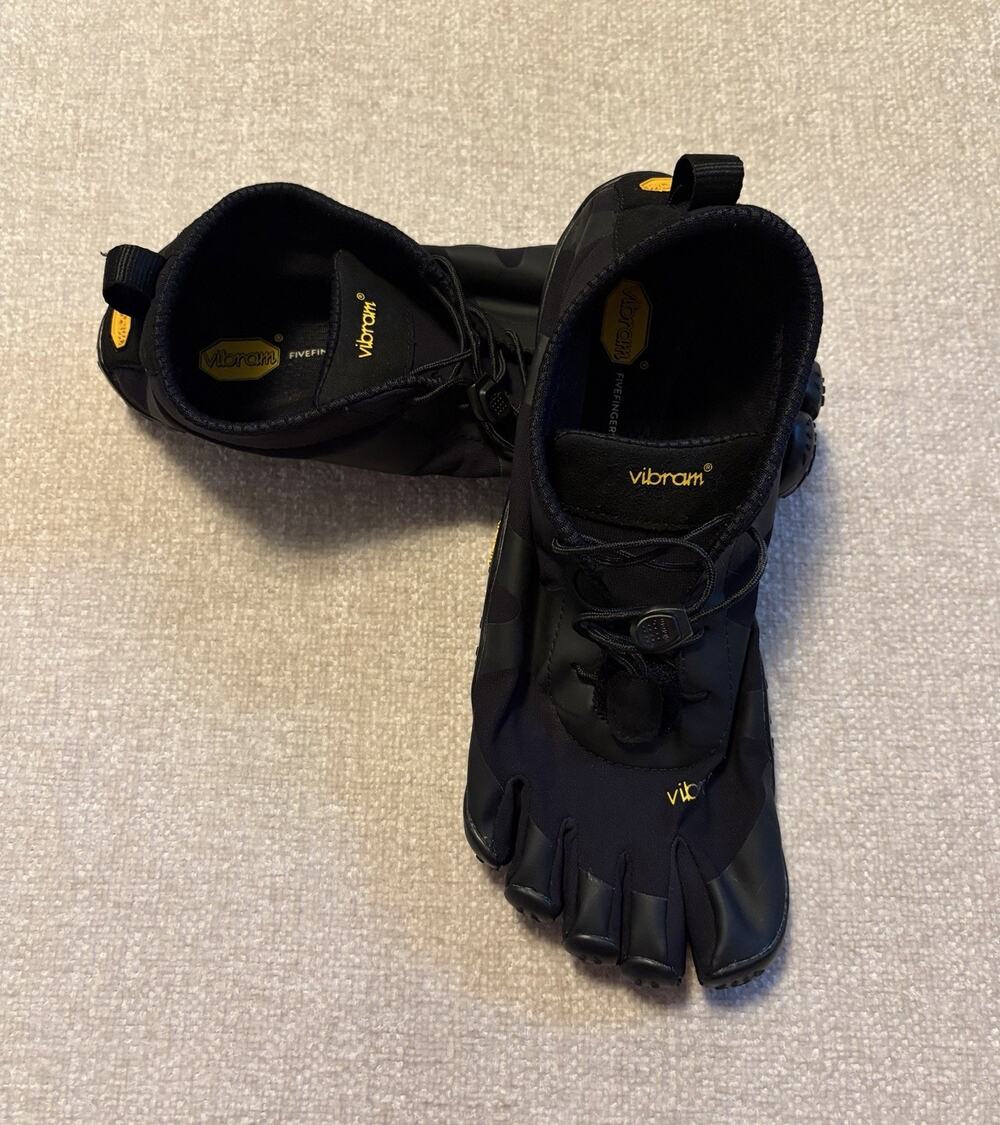 Vibram FiveFingers V-Alpha Black Trail Running Shoes 18M7101 Men's 9-9.5 EU 42